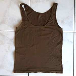 Army Green Stretch Tank Top